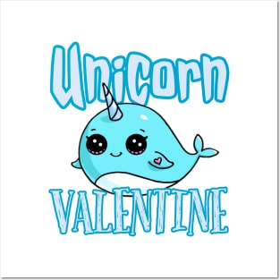 Unicorn valentine Posters and Art